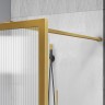 Душевая перегородка Vincea Walk-In 70 VSW-1HP700FLBG профиль Брашированное золото стекло рифленое