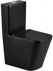 Унитаз компакт WeltWasser Gelbach 011 ST MT-BL 10000012779 Черный матовый с бачком и сиденьем Микролифт