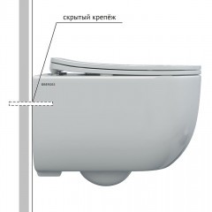 Комплект унитаза Berges Ventas с инсталляцией Novum 043308 с сиденьем Микролифт и Белой клавишей смыва