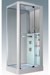 Душевая кабина Grossman GR-122 100x80 профиль Белый стекло прозрачное
