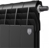 Биметаллический секционный радиатор отопления Royal Thermo Biliner 500 / Noir Sable / 4 секции нижнее правое подключение