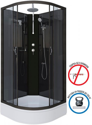 Душевая кабина Niagara Classic 90x90 NG-6501-14BKT без гидромассажа
