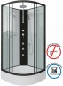 Душевая кабина Niagara Classic 100х100 NG-6702-14BKTG с гидромассажем