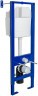 Комплект унитаза Berges Floe S Rimless с инсталляцией Atom 043368 с сиденьем Микролифт и Белой клавишей смыва
