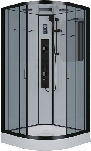 Душевая кабина Niagara Premium 90x90 NG-6901-01G Black с гидромассажем