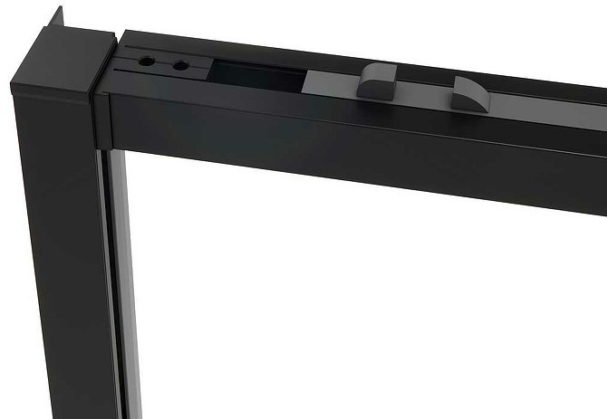 Душевая дверь Vincea Slim Soft 110 VDS-1SS110CLB профиль Черный стекло прозрачное