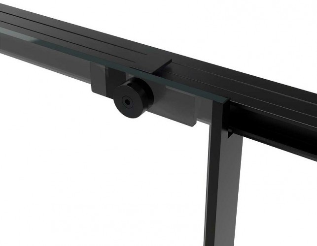 Душевая дверь Vincea Slim Soft 110 VDS-1SS110CLB профиль Черный стекло прозрачное