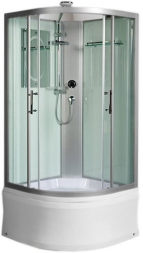 Душевая кабина WeltWasser WW500 Halle 1001 100x100 10000003240 профиль Хром стекло прозрачное