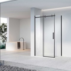 Душевой уголок Vincea Como-N 120x100 VSR-4CN1012CLB профиль Черный стекло прозрачное