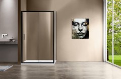 Душевой уголок Vincea Garda 130х90 VSR-1G9013CLB профиль Черный стекло прозрачное