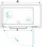 Душевая дверь RGW Passage PA-103Gb 80 020810308-16 профиль Золото брашированное стекло прозрачное