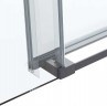 Душевой уголок Vincea Como Soft 130x100 VSR-1CS1013CLGM профиль Вороненая сталь стекло прозрачное