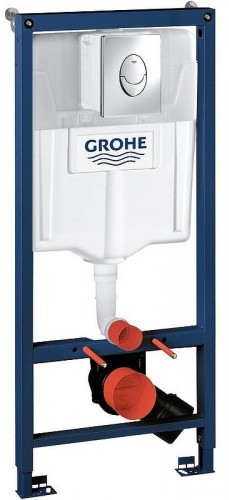 Комплект унитаза Ceruttispa Orlter Aria Tornado CT9955 с инсталляцией Grohe Rapid SL 38721001 с сиденьем Микролифт и клавишей смыва Хром