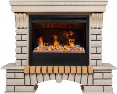 Электрокамин RealFlame Country 26 WT с очагом 3D Helios 26 SBG