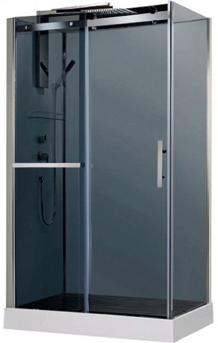 Душевая кабина Orans 120x80 8629ed0 профиль Хром задние стенки Белые