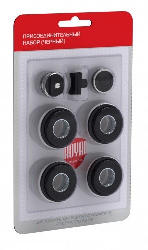 Присоединительный набор Royal Thermo 3/4 черный