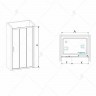 Душевая дверь RGW Passage PA-13 120 06081312-11 профиль Хром стекло прозрачное
