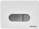 Комплект унитаза с инсталляцией Berges Novum Rimless 043270 с сиденьем Микролифт и Белой Хром глянец клавишей смыва