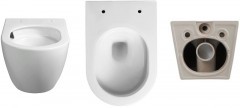 Комплект унитаза Ceruttispa Orlter Aria Tornado CT9955 с инсталляцией Berges Novum L5 040215 с сиденьем Микролифт и Черной матовой клавишей смыва