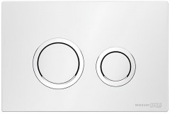 Инсталляция WasserKRAFT Abens 20TLT.010.ME.WH.WH01 для унитаза Белое стекло с Белой клавишей смыва