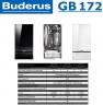 Настенный газовый конденсационный котел отопления двухконтурный Buderus logamax GB172-30 iK