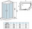 Душевая кабина WeltWasser WW500 Werra 1204 120x90 R 10000003331 с гидромассажем