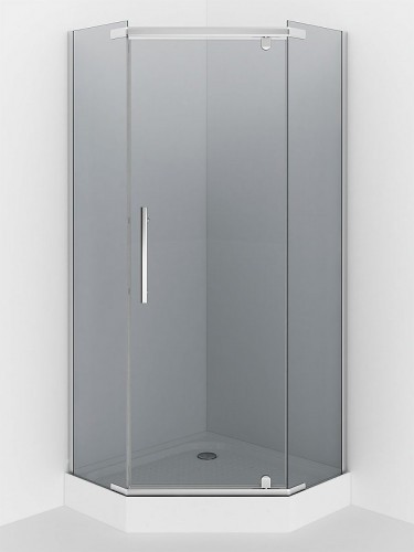 Душевой уголок Erlit Comfort 90х90 ER10109V-C4 профиль Хром стекло тонированное