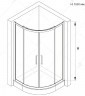 Душевой уголок RGW Classic CL-54-B 100х100 32095400-14 профиль Черный стекло прозрачное