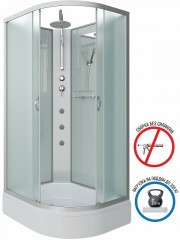 Душевая кабина Niagara Classic 90х80 L NG-33984-14LBKTG с гидромассажем