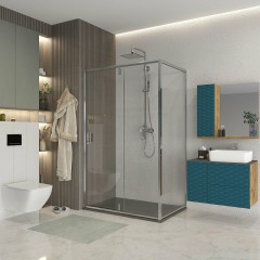 Душевой уголок Niagara Nova 110х90 NG-63-11A-A90 профиль Хром стекло прозрачное