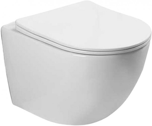 Комплект унитаза Vincea Globo VT1-14S с инсталляцией Berges Atom 410 040340 с сиденьем Микролифт и Черной матовой клавишей смыва