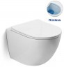 Комплект унитаза Vincea Globo VT1-14S с инсталляцией Berges Atom 410 040340 с сиденьем Микролифт и Черной матовой клавишей смыва