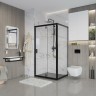 Душевой уголок Niagara Nova 100х70 NG-83-10AB-A70B профиль Черный стекло прозрачное