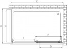 Душевой уголок Vincea Alpha 140x90 VSR-3AL9014CLG профиль Брашированное золото стекло прозрачное
