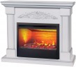 Электрокамин RealFlame Ofelia 26 WT дуб белый с серебряной патиной с очагом Helios 26