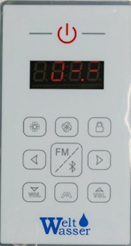 Душевая кабина WeltWasser WW500 Aller 904 90x90 10000003257 профиль Хром стекло прозрачное