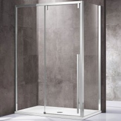 Душевой уголок Vincea Lugano 120х100 VSR-1L1012CL-1 профиль Хром стекло прозрачное