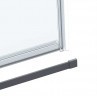Душевой уголок Vincea Como Soft 110x100 VSR-1CS1011CLGM профиль Вороненая сталь стекло прозрачное