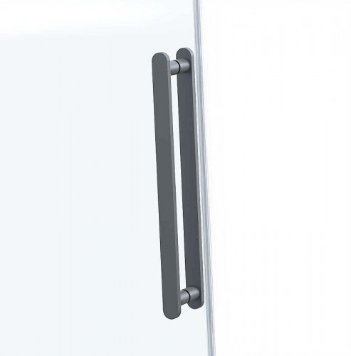 Душевой уголок Vincea Como Soft 110x100 VSR-1CS1011CLGM профиль Вороненая сталь стекло прозрачное