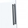 Душевой уголок Vincea Como Soft 110x100 VSR-1CS1011CLGM профиль Вороненая сталь стекло прозрачное