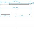 Душевая дверь RGW Passage PA-02 100 41080200-11 профиль Хром стекло прозрачное