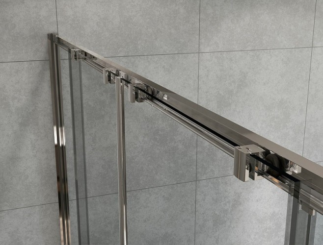 Душевой уголок Vincea Garda 200х90 VSR-1G29020CL профиль Хром стекло прозрачное