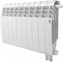 Биметаллический секционный радиатор отопления Royal Thermo Biliner 350 / Bianco Traffico / 10 секций нижнее правое подключение