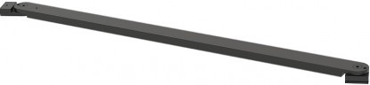 Шторка на ванну WasserKRAFT Dill 100 61S02-100 WasserSchutz Fixed профиль Черный стекло прозрачное