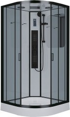 Душевая кабина Niagara Premium 100x100 NG-6902-01G Black с гидромассажем