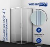 Душевой уголок WasserKRAFT Main 120x90 41S07 профиль Хром стекло прозрачное