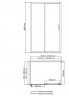 Душевой уголок WasserKRAFT Main 120x90 41S07 профиль Хром стекло прозрачное