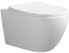 Комплект унитаза Ceruttispa Orlter Aria Tornado CT9955 с сиденьем Микролифт и инсталляцией Jacob Delafon E29025-NF+E4316-CP с клавишей смыва Хром