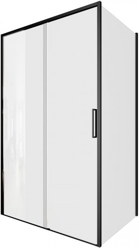 Душевая стенка Aquanet Pleasure Evo AE65-F80-BT 80 312547 профиль Черный стекло прозрачное