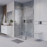 Душевой уголок Niagara Nova 130х80 NG-65-13CH-CH80-34 профиль Хром стекло шиншилла